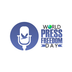 Vector graphic of World Press Freedom Day for World Press Freedom Day celebration.