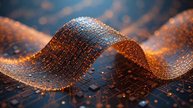 Graphene based flexible electronics seamlessly bending and folding showcasing the innovative capabilities of advanced materials and future forward technology