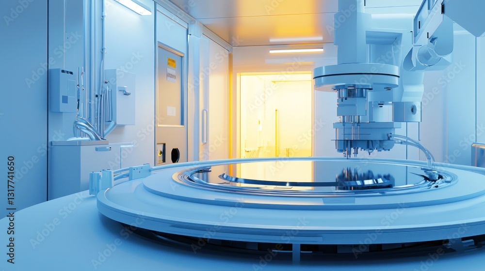 Poster automated wafer processing in a cleanroom.
