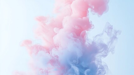 Pastel ink swirling in water