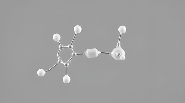 Cyclophosphamide molecular structure isolated on grey