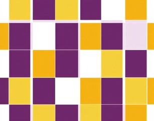 purple and yellow checkered pattern with large squares.