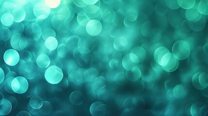 Oceanic bokeh deep turquoise aqua tones shimmering underwater light reflections blurred light circles artistic atmosphere cartoon.