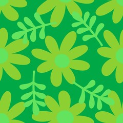 Abstract floral seamless flowers pattern for wrapping paper and fabrics and kids