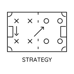 Strategy – Tactical Planning for Effective Gameplay Icon with Editable Stroke