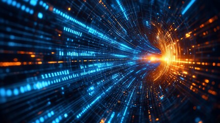 Digital Data Stream Tunnel: A Journey Through Cyberspace