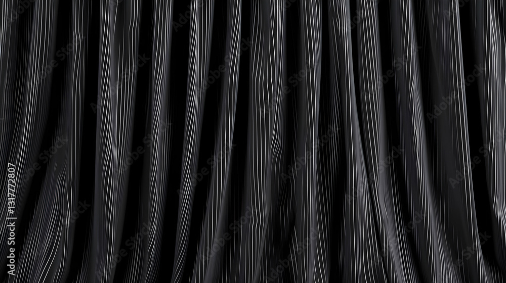 Poster abstract black background with vertical lines and white specks in dark monochrome design with modern