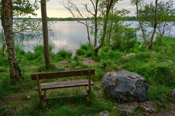 A peaceful place, cozy bench with a view