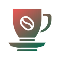 Gradient Coffee Cup Graphic Illustration Image