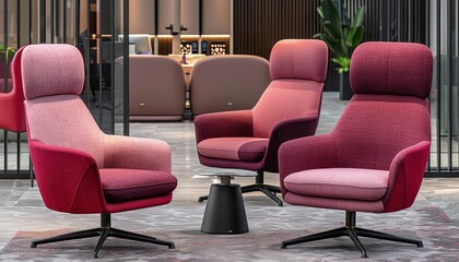 Contemporary ergonomic office chair set against a trendy home office environment