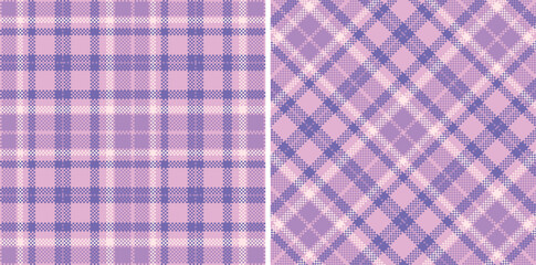 Modern Soft Powder Pink Seamless Madras Plaid Textile Design