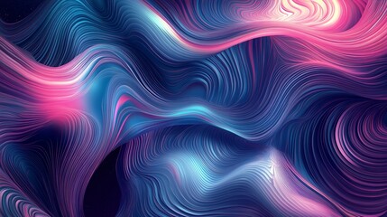 Explore the Infinite: Stunning Deep Cosmic Gradient Background with Swirling Galaxy Patterns and Smooth Transitions in Navy, Magenta, and Cyan – Perfect for Cinematic Presentations