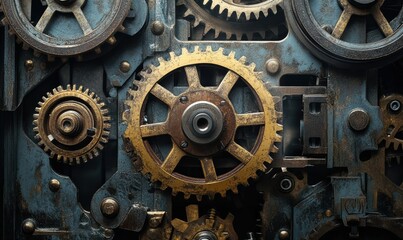 Industrial Machine Close-up