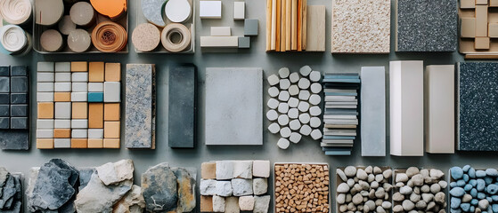 Material samples texture background