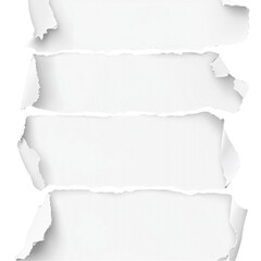 Fototapeta premium Torn White Paper Abstract Background Texture Design,