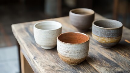 Ceramic Bowls on a Table