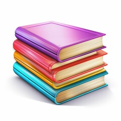 Experience a vibrant stack of pastel textbooks, each adorned with bookmarks, perfect for study inspiration and organization.