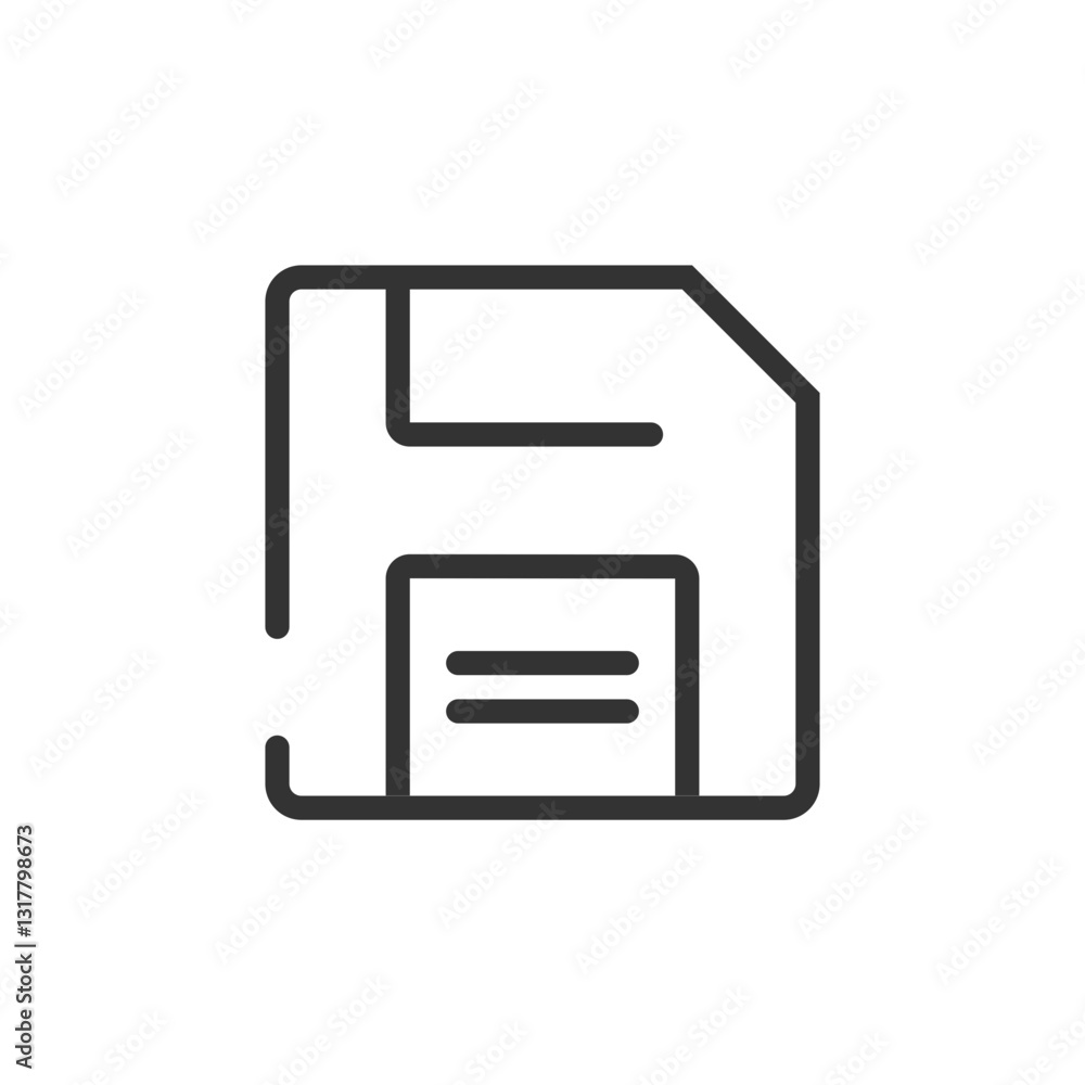 Poster a nostalgic reminder of simpler times, a vintage floppy disk icon evoking memories of early computin