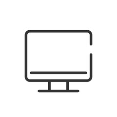 A Simple Elegant Desktop Computer Icon Representing Digital Connectivity And Modern Technology With Clean Lines And Minimalist Design