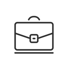 A Sleek Briefcase Resting On A Surface, Symbolizing Professional Success And Ambition, Depicted In Minimalist Line Art With Clean Lines And Subtle Shading