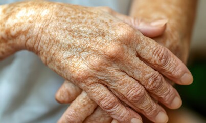 Fototapeta premium Understanding psoriasis caring for autoimmune-affected skin with gentle techniques