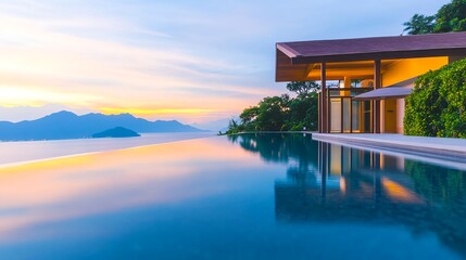 Luxury Sunset Villa Infinity Pool - Luxury lifestyle: High-end prop.