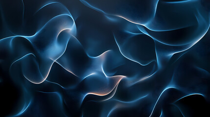 Obraz premium Elegant dark slate blue abstract background design. Cosmic Glow. Illustration