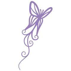 Obraz premium Purple Butterfly