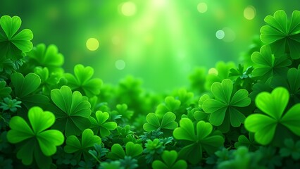 st patricks day shamrocks in festive colors