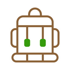 Minimalist Backpack Icon for Outdoor Adventures