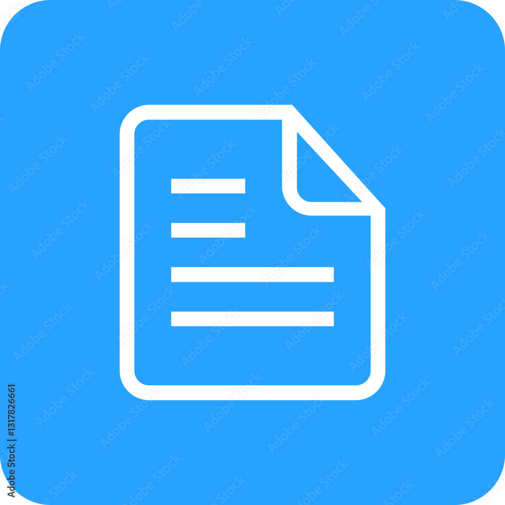 Poster a serene document icon symbolizes peaceful data organization and efficient workflow with a minimalis