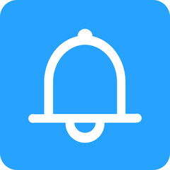 A Gentle Notification Bell, A Soft Chime Announcing Important News On A Bright Blue Background