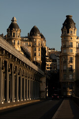 Bir Hakeim bridge in Paris France
