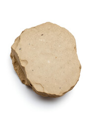 Alum stone isolated on white background.