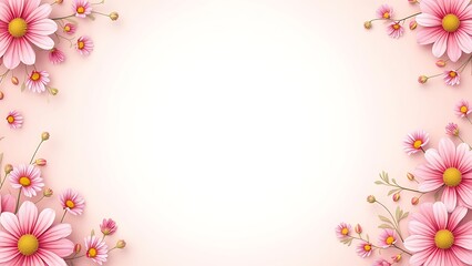 Fototapeta premium womens day greeting card, floral design