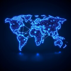 Global Network Connections for Blue Glow.