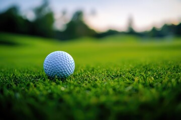 Obraz premium golfball on course