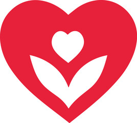 heart love friendship symbol, relationship illustration design