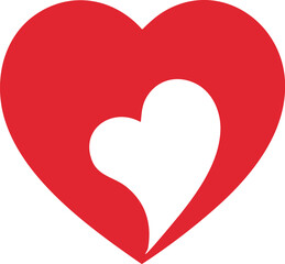 heart love friendship symbol, relationship illustration design