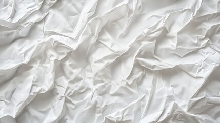 Obraz premium Wrinkled White Material Texture