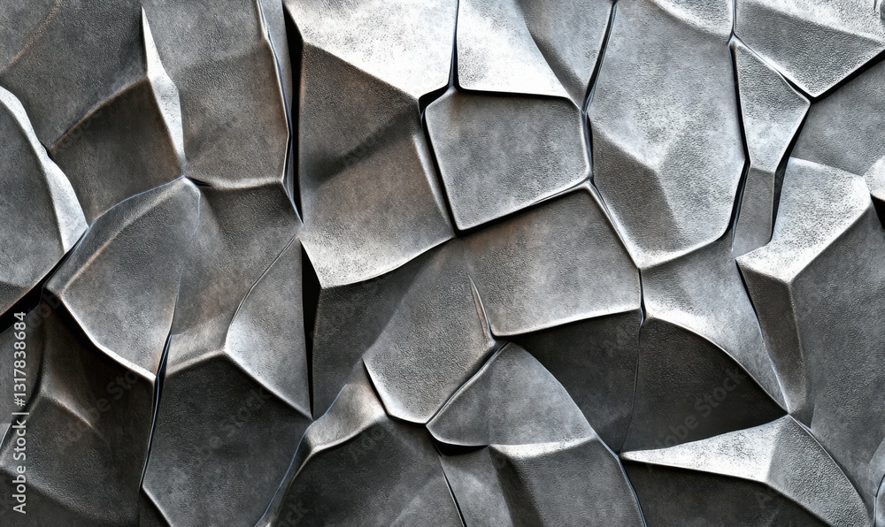 Poster abstract metallic geometric background for design projects
