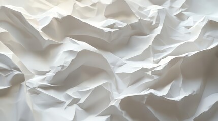 Obraz premium Crinkled White Paper