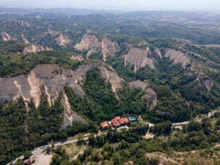 Obraz premium Aerial view of historical town of Melnik, Bulgaria