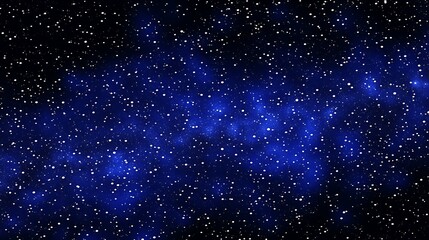 A Beautiful Blue Night Sky Showing Numerous Shining White Stars