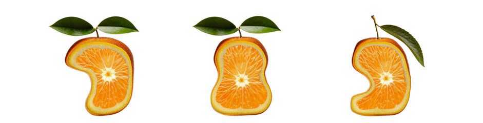 Citrus numbers 7, 8, 9 – letters in the form of orange slices for creative projects.