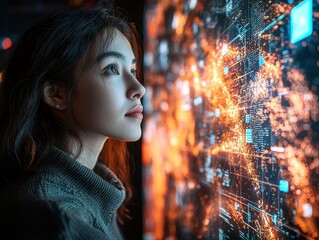 In the heart of the metaverse, a new generation of entrepreneurs gathers, their minds alight with innovative ideas Surrounded by sleek, futuristic interfaces and ever-present AI assistants, they