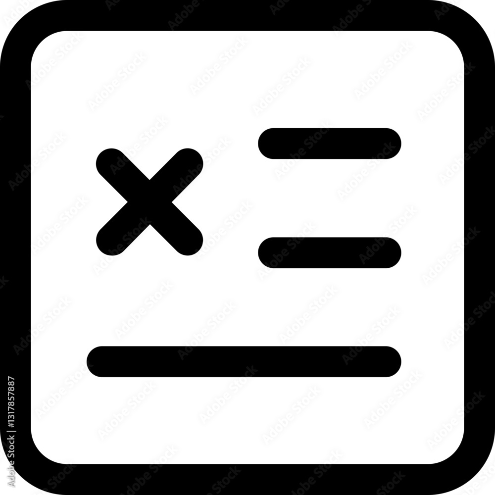 Poster a bold red x marks a simple to-do list signifying a cancelled plan, conveying disappointment and a s