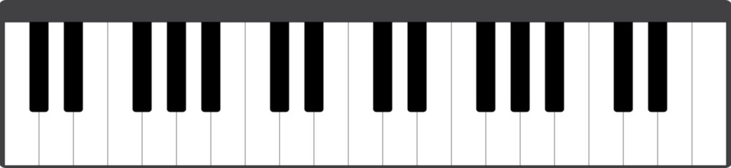 Fototapeta premium an illustration of the keyboard hand 건반 손자리 일러스트