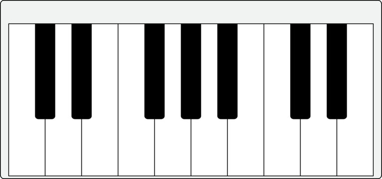 an illustration of the keyboard hand 건반 손자리 일러스트