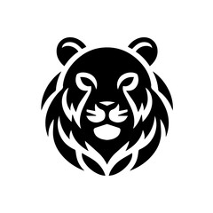 tiger logo black and white